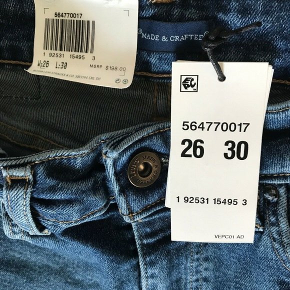 Levis Made Crafted 721 Hi Rise Women's Jeans Japan size 26 x 30 NWT - Picture 11 of 11